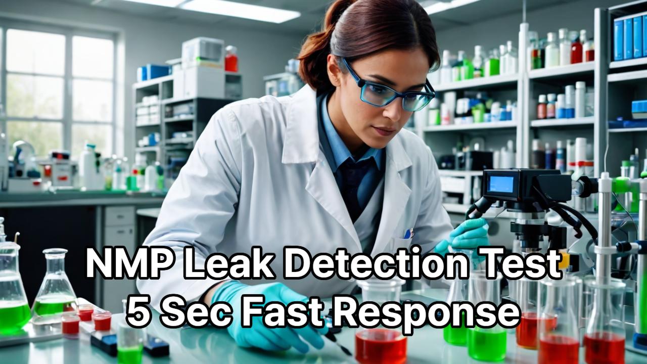 NMP Leak Detection Test | YHSP-SA Organic Solvent Sensor Response in 5 Seconds