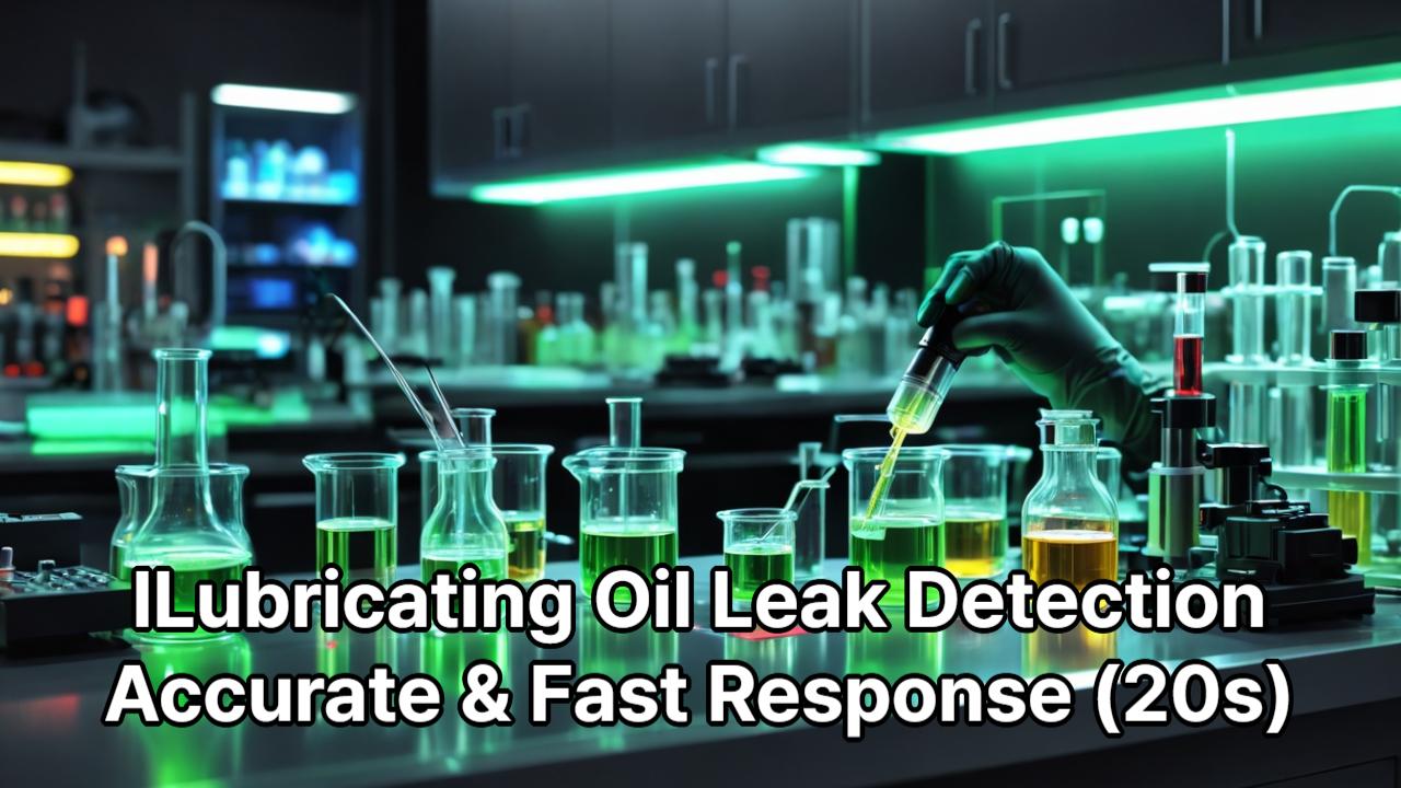Lubricating Oil Leak Detection Test | Electronic Leak Point Sensor | Water Non-Response and 20-Second Alarm