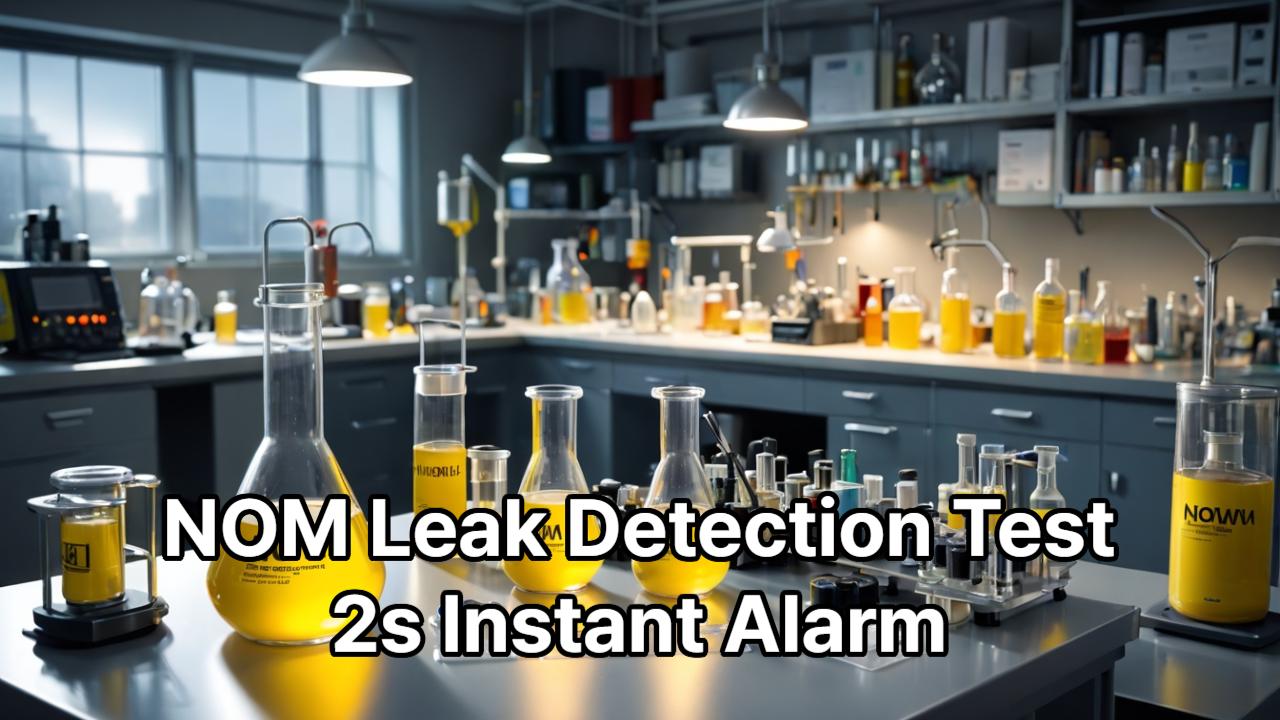 Octyl Mercaptan (NOM) Leak Detection Test | Explosion-Proof Electronic Point Sensor | No Response in Water, Alarm Within 2 Seconds