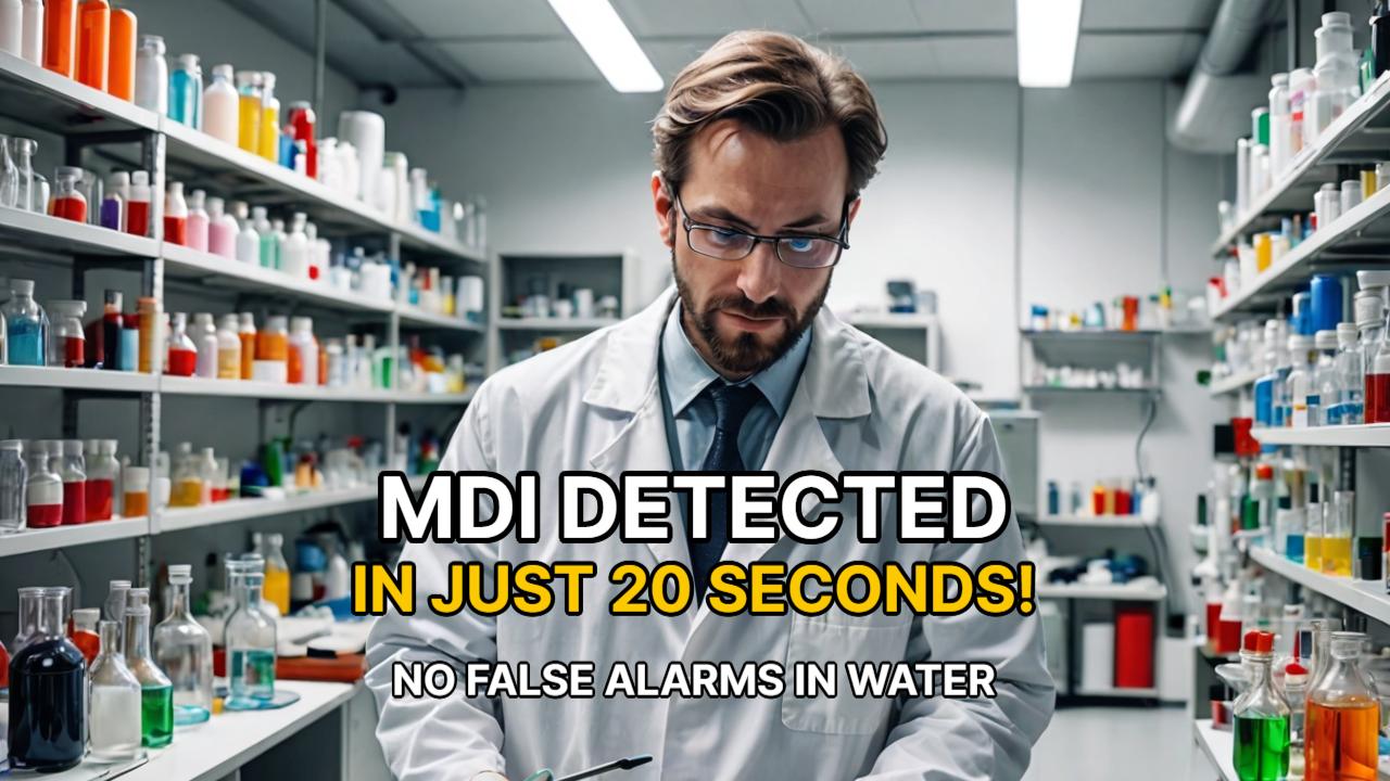 MDI Leak Detection Test Using the YHSP-SA Leak Detection Sensor | Detection Within 20 Seconds