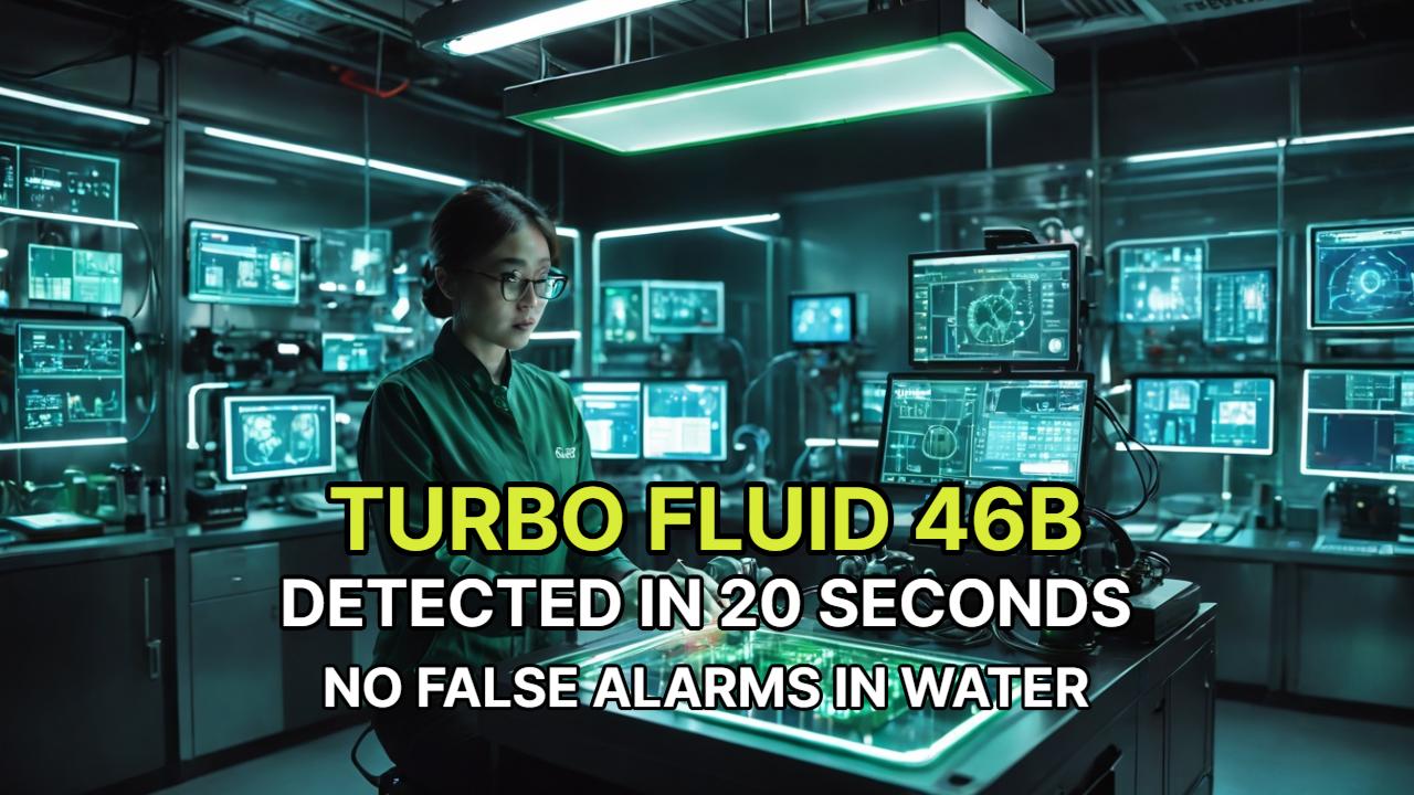 Industrial Oil Leak Detection Test | Turbo Fluid 46B | No False Alarms in Water