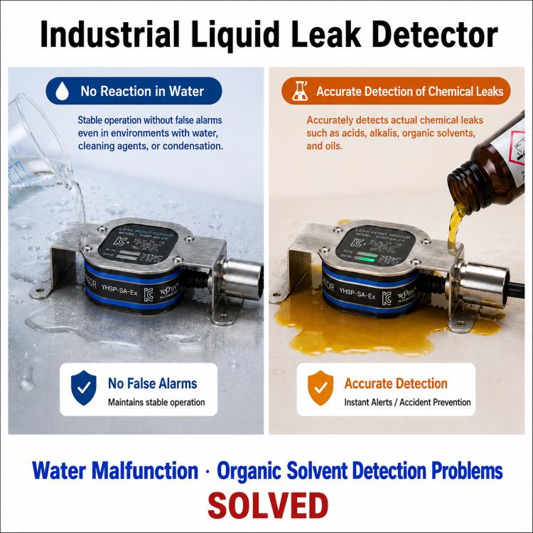 Industrial Liquid Leak Detector: How to Solve Water False Alarms and Organic Solvent Detection Problems