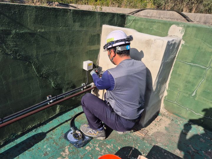 유기용제 전용 누액감지기 설치를 위한 배관 정리
