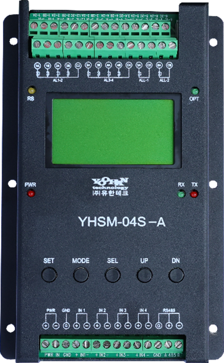 유한테크 4채널 유기용제 및 오일류 누액감지기 제어 모듈 YHSM-04S-A