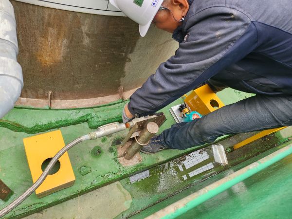 이산화황 가스감지기 신규 센서 교체 작업 완료