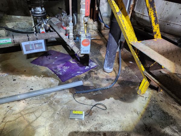 구형 필름형 누액감지기 철거 전 5