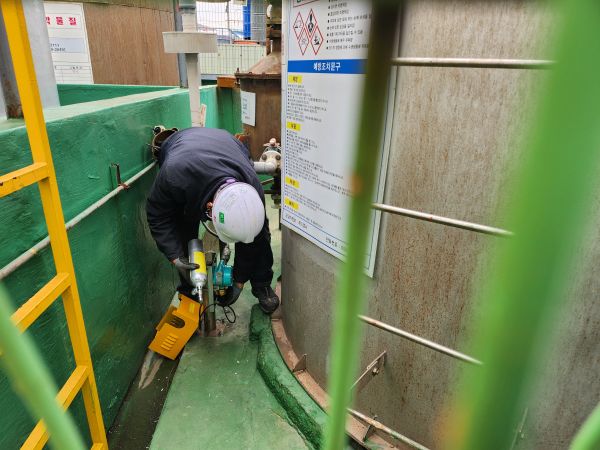 이산화황 표준가스 주입 테스트 현장 3