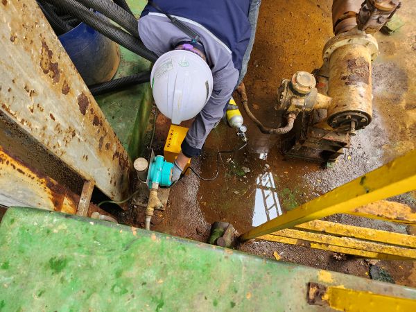 이산화황 표준가스 주입 테스트 현장 2