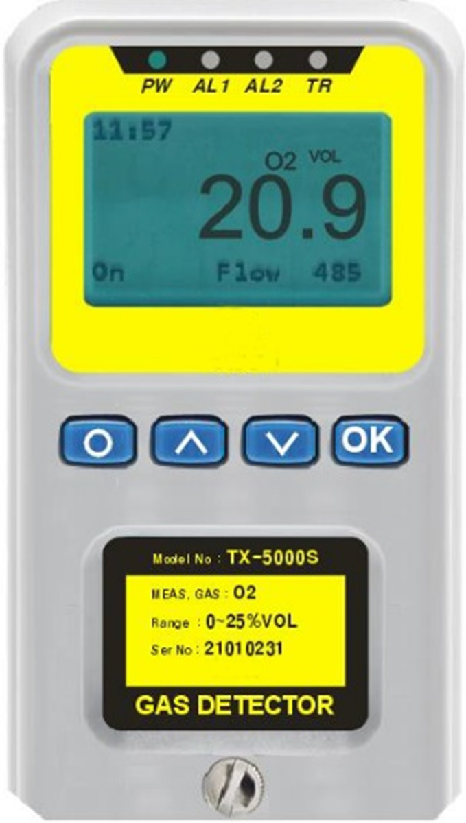 TX-5000S-TOX 자동흡입식 산소 및 유독성 가스감지기 제품