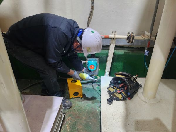 이산화황 표준가스 주입 테스트 현장 1